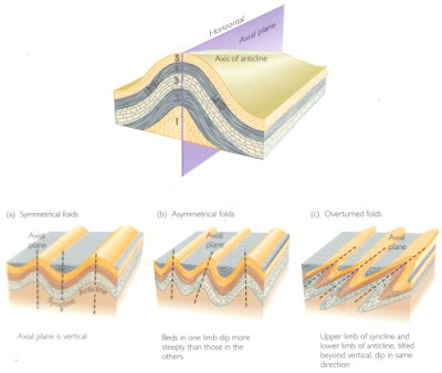 Geological Folds Geology Page, Inclined Bedding Meaning In Hindi