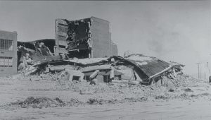 A photograph of damage to Helena High School, which collapsed following a major aftershock from the 1935 magnitude 6.2 earthquake near Helena, Montana. Credit: NOAA National Geophysical Data Center