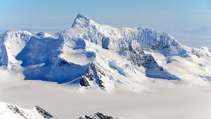 Antarctica's Alexander Island mountain range, snapped during a NASA research flight in October 2011. Credit: Michael Studinger, NASA.
