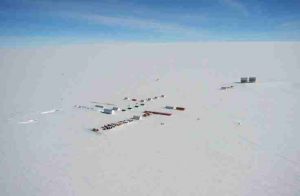 Researchers will survey a new site Little Dome C, which is located 50 kms away from the French-Italian station of Concordia, based at Dome C. Credit: British Antarctic Survey 