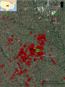 The number of earthquakes striking south-central Kansas has skyrocketed