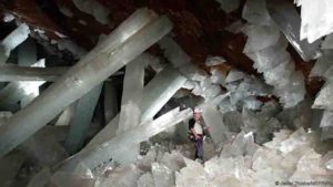  Giant selenite crystals in the Cueva de los Cristales 