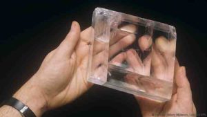 Iceland spar is a special form of calcite