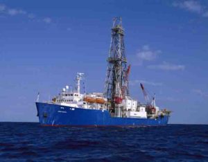 On its current expedition, the drillship JOIDES Resolution is working off the coast of New Zealand.