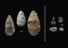 The first evidence of human life in the Olorgesailie Basin comes from about 1.2 million years ago. For hundreds of the thousands of years, people living there made and used large stone-cutting tools called handaxes (left).