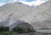This is a temple in the Nubra Valley of Ladakh, India,