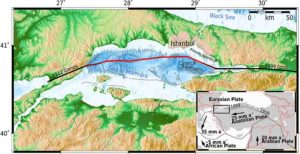 Illustration of the North Anatolian fault zone 