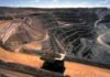 Open cut hard rock mining, Kalgoorlie, Western Australia.