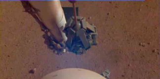 InSight's seismometer was taken on the 110th Martian day, or sol, of the mission.