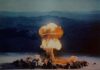 The 37 kiloton 'Priscilla' nuclear test, detonated at the Nevada Test Site in 1957. Credit: US Department of Energy