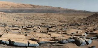 A view from the “Kimberley” formation on Mars taken by NASA’s Curiosity rover.