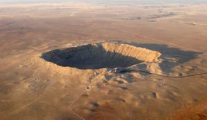 Meteor Crater in Arizona is 4,000 feet wide and almost 600 feet deep. Credit: (iStockphoto)