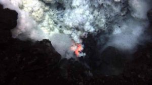 An Underwater Volcanic Eruption. Credit: NSF and NOAA 
