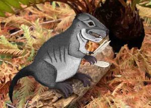 A Photoshop-created image of how Kataigidodon venetus may have looked, illustrated by Ben Kligman, a Ph.D. student in the Department of Geosciences and Hannah R. Kligman. Credit: Virginia Tech