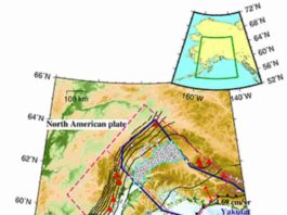 Tectonic map of the Alaska subduction zone