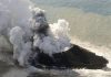 Volcano raises new island far south of Japan