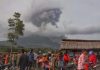 Indonesian volcano erupts 30 times as 20,000 displaced