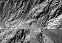 Traces of recent water on Mars