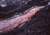 How a change in slope affects lava flows