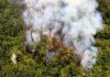 Lava flowing toward homes on Hawaii’s Big Island
