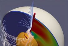 Turbulence in molten core helps amplify Earth’s magnetic field