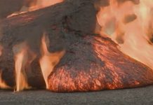Raw: Lava Burns on Local Hawaii Road