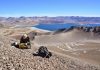 Investigators research the Laguna del Maule Volcanic Field, Chile