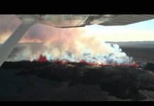 Iceland volcano spewing smoke