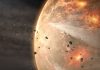 Losing air:New study finds a barrage of small impacts likely erased much of the Earth’s primordial atmosphere.