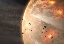Losing air:New study finds a barrage of small impacts likely erased much of the Earth’s primordial atmosphere.