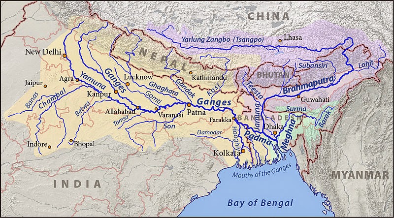 ganges river map