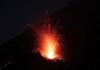 Volcanic eruption on Cape Verde Island