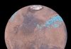 Mars has belts of glaciers consisting of frozen water
