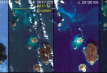 Satellites catch the birth of two volcanic islands