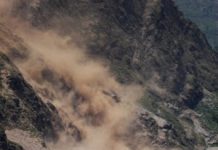 Catastrophic landslides post-earthquake