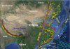 Chinese continental shelf of exotic origin collided with continental China 100 million years ago