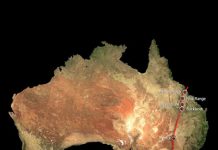 World’s longest continental volcano chain in Australia