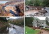Geomorphic impact of the flooding caused by tropical storm Lee in September 2011