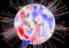 The patchy weather in the centre of the Earth