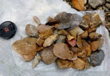 Stone-age tools found, but who wielded them?