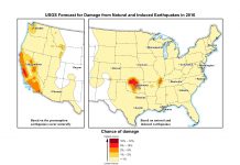 Induced Earthquakes Raise Chances of Damaging Shaking in 2016