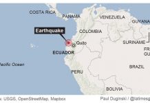 A magnitude 7.8 earthquake in Ecuador “April 16, 2016”