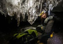 Into the belly of a glacier