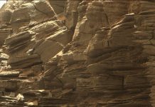 Mars Rover Views Spectacular Layered Rock Formations