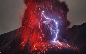 Sakurajima Volcano with Lightning Credit & Copyright: Martin Rietze (Alien Landscapes on Planet Earth) 