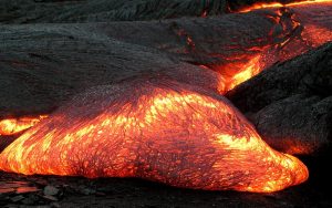 Advancing Pahoehoe toe, Kilauea Hawaii 2003 Credit: Hawaii Volcano Observatory (DAS)