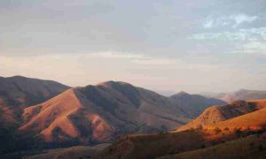 Today the Barberton Mountains in northeastern South Africa are covered by rocky grasslands; these hills are made of some of the oldest rocks on Earth (3.2 - 3.5 billion years old). At 3.2 billion years ago a shallow ocean covered most of this area, where rivers draining into this ocean provided favorable environment for life to start colonizing the flood planes. Credit: Sami Nabhan/FSU Jena 