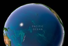 Release of water shakes Pacific Plate at depth