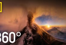 360° Kamchatka Volcano Eruption