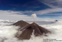 Drones collect measurements from a volcanic plume at Volcán de Fuego, Guatemala